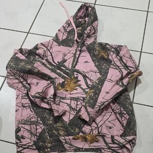 Pink Mossy Oak Camouflage Hoodie